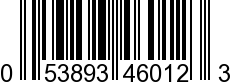 UPC-A <b>053893460123 / 0 53893 46012 3