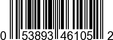 UPC-A <b>053893461052 / 0 53893 46105 2