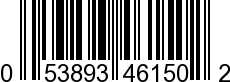 UPC-A <b>053893461502 / 0 53893 46150 2
