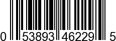 UPC-A <b>053893462295 / 0 53893 46229 5