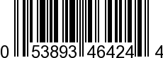 UPC-A <b>053893464244 / 0 53893 46424 4