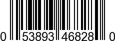 UPC-A <b>053893468280 / 0 53893 46828 0