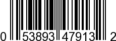 UPC-A <b>053893479132 / 0 53893 47913 2