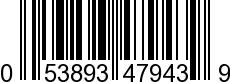 UPC-A <b>053893479439 / 0 53893 47943 9