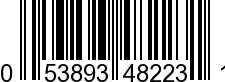 UPC-A <b>053893482231 / 0 53893 48223 1