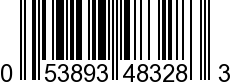 UPC-A <b>053893483283 / 0 53893 48328 3