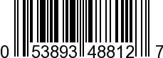 UPC-A <b>053893488127 / 0 53893 48812 7