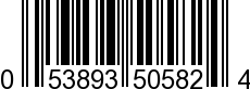 UPC-A <b>053893505824 / 0 53893 50582 4