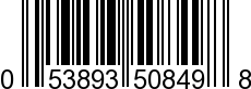 UPC-A <b>053893508498 / 0 53893 50849 8