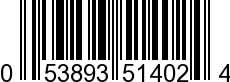 UPC-A <b>053893514024 / 0 53893 51402 4