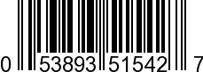 UPC-A <b>053893515427 / 0 53893 51542 7