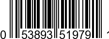 UPC-A <b>053893519791 / 0 53893 51979 1