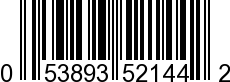 UPC-A <b>053893521442 / 0 53893 52144 2