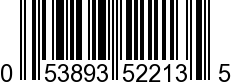 UPC-A <b>053893522135 / 0 53893 52213 5