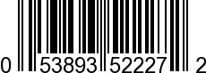 UPC-A <b>053893522272 / 0 53893 52227 2