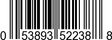 UPC-A <b>053893522388 / 0 53893 52238 8