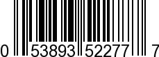 UPC-A <b>053893522777 / 0 53893 52277 7