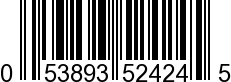 UPC-A <b>053893524245 / 0 53893 52424 5