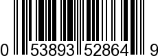 UPC-A <b>053893528649 / 0 53893 52864 9