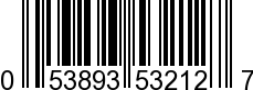 UPC-A <b>053893532127 / 0 53893 53212 7