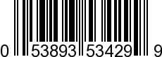 UPC-A <b>053893534299 / 0 53893 53429 9