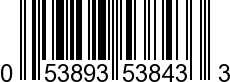 UPC-A <b>053893538433 / 0 53893 53843 3