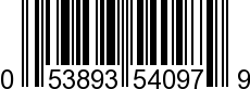 UPC-A <b>053893540979 / 0 53893 54097 9