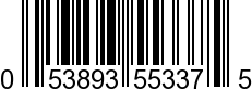 UPC-A <b>053893553375 / 0 53893 55337 5