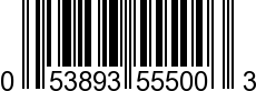 UPC-A <b>053893555003 / 0 53893 55500 3