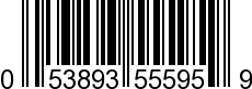 UPC-A <b>053893555959 / 0 53893 55595 9