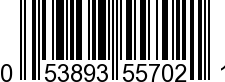 UPC-A <b>053893557021 / 0 53893 55702 1