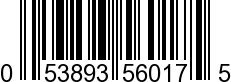 UPC-A <b>053893560175 / 0 53893 56017 5