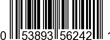 UPC-A <b>053893562421 / 0 53893 56242 1