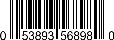 UPC-A <b>053893568980 / 0 53893 56898 0