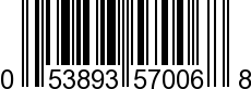 UPC-A <b>053893570068 / 0 53893 57006 8