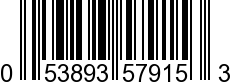 UPC-A <b>053893579153 / 0 53893 57915 3