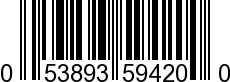 UPC-A <b>053893594200 / 0 53893 59420 0