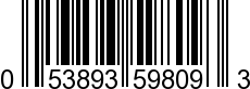 UPC-A <b>053893598093 / 0 53893 59809 3