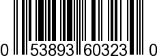 UPC-A <b>053893603230 / 0 53893 60323 0