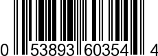 UPC-A <b>053893603544 / 0 53893 60354 4