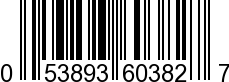 UPC-A <b>053893603827 / 0 53893 60382 7