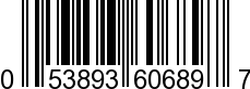 UPC-A <b>053893606897 / 0 53893 60689 7