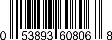 UPC-A <b>053893608068 / 0 53893 60806 8