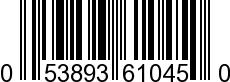 UPC-A <b>053893610450 / 0 53893 61045 0