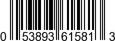 UPC-A <b>053893615813 / 0 53893 61581 3