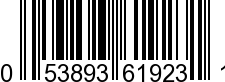 UPC-A <b>053893619231 / 0 53893 61923 1