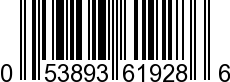 UPC-A <b>053893619286 / 0 53893 61928 6