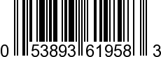 UPC-A <b>053893619583 / 0 53893 61958 3