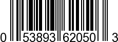 UPC-A <b>053893620503 / 0 53893 62050 3