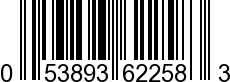 UPC-A <b>053893622583 / 0 53893 62258 3